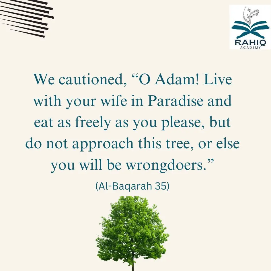 Adam and Hawwa (Eve) in Paradise