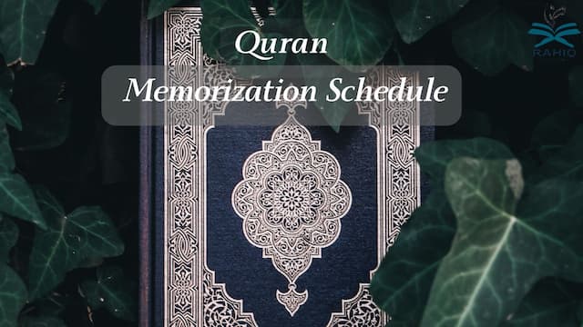 quran memorization schedule
