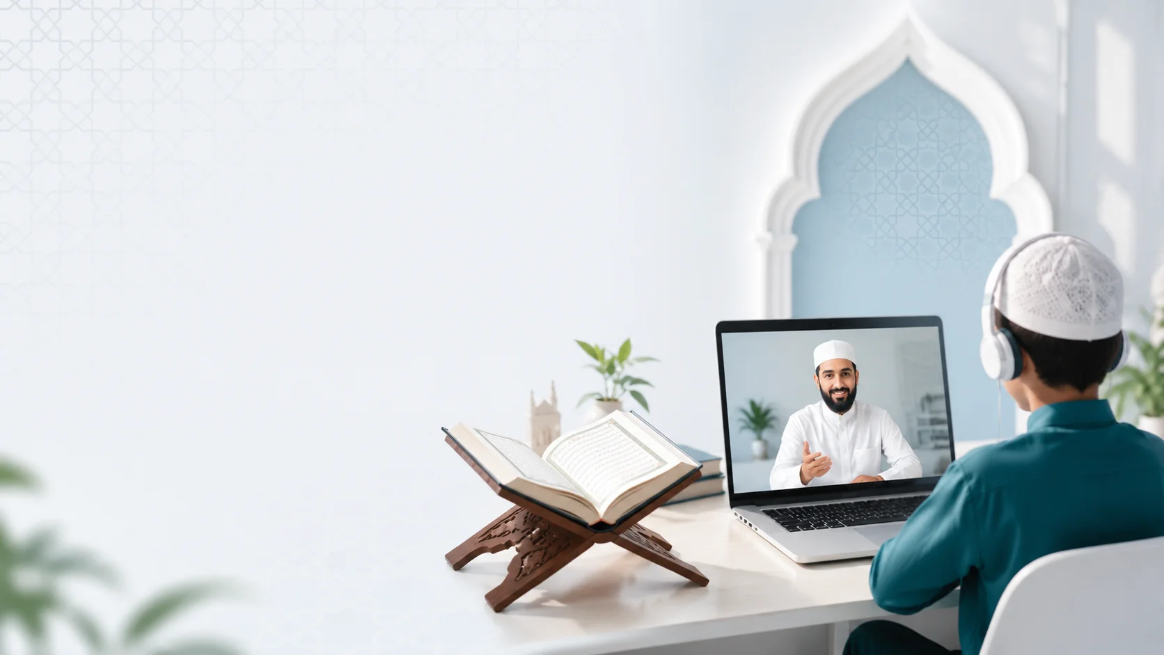 Students learning with Rahiq Academy online