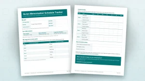 quran memorization schedule tracker